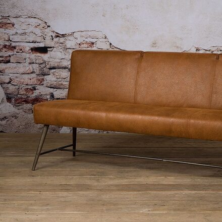 Belmonte eetkamerbank 155 cm cognac