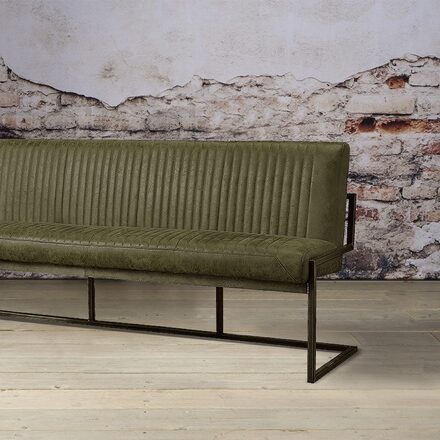 Ferro eetkamerbank 155 cm olive Tower living