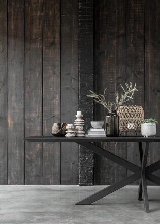 DTP Home Timeless Black eettafel Curves 210 cm - Korver Living