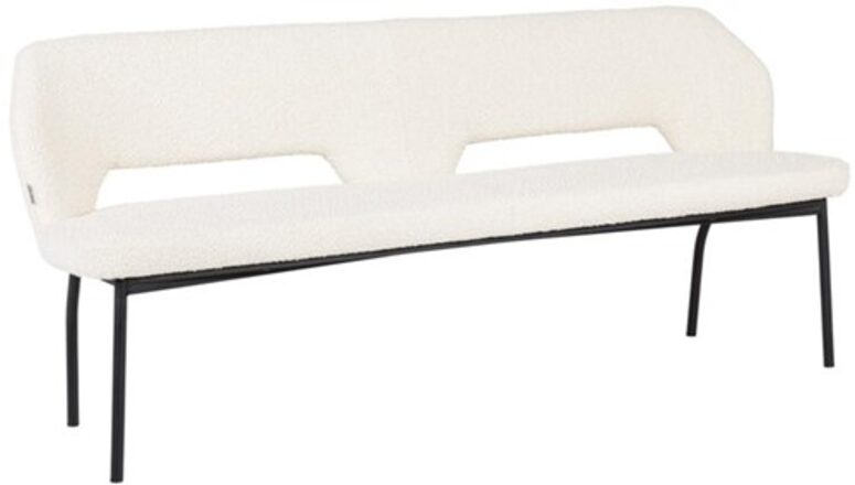 MUST LIVING EETKAMERBANK BLOOM 190 BOUCLE NATUREL