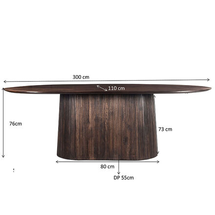 Noor-eettafel-ovaal-walnoot-300cm