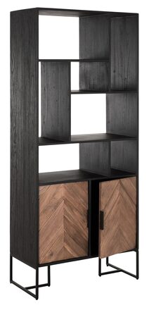 Large-CC-206100-Criss-Cross-bookcase-2-doors-7-open-racks_3