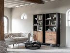 Large-CS-605004-CS-605005-Cosmo-bookcase-ML-751940-Revolution-sofa-ML-Positano-coffee-table_sf1b_DTP