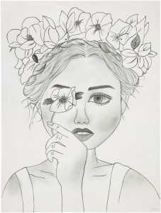 must-living-wandpaneel-flower-eye-girl